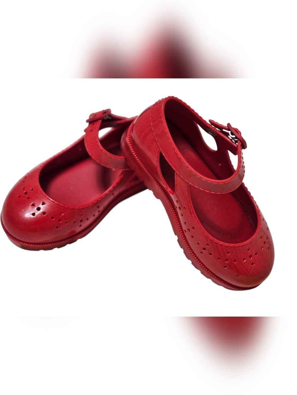 Mini Melissa Vibrant Red Dress Shoes - Picture 8 of 8